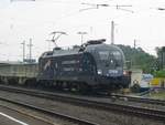 1116 126  Licht ins Dunkel  mit einem Containerzug nach Wien Freudenau Hafen am 09.08.2012 in Eichenberg.