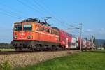 1142 623 ist mit REX 7124 nach Krems an der Donau unterwegs.