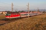 1142 694 war am 13.02.2015 mit dem REX 2110 Von Wien FJB nach Gmünd NÖ unterwegs.