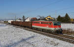 Bedingt durch die Feiertag(e) war der gemischte Güterzug 44463 am 29.12.2017 wenig ausgelastet sodass die 1142 613 wenig Mühe hatte die vier Wagen von Graz Vbf.