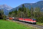 Wechsel an die Rudolfsbahn: Bei Frauenberg an der Enns konnte ich 1144.254 und 240 mit dem SDG 54972 nach Linz aufnehmen.