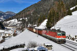 1144 041 + 1144 048 mit GAG 44201 am 24.01.2018 bei Wolf am Brenner.