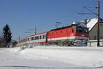 1144 244 mit IC515 bei Stein an der Enns am 10.01.2017.