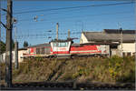 Bergab nemma jede Steigung ,.... 
Auf dem Rollberg bei Gnigl wartet eine der Schönsten Lokomotiven der ÖBB auf weiter Dienste . 
1163.05 am sonnigen 26.August 2019