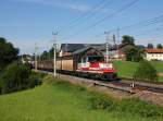 Die 1163 007 mit einem Güterzug am 31.07.2015 unterwegs bei Weng.