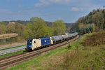 1216 953 mit einem Kesselzug am 10.04.2016 bei Pleinting.