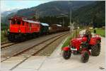 GEG 1245.518 am 10.8.2012 mit dem Fotogterzug 17247 von Admont nach Selzthal, aufgenommen in Frauenberg.