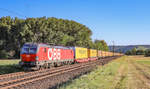 1293 040 der ÖBB mit einem KLV von Kassel kommend am 23.07.2020 in Retzbach