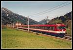 401 004 + 4010 021 als IC513 bei Mautern am 23.04.2001.