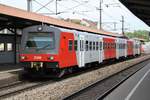 6020 300-7 am 01.Mai 2018 als erstes Fahrzeug des S3-Zuges 29449 (Stockerau - Mödling) in Wien-Atzgersdorf.