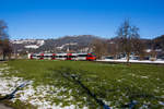 Ein 4024 als S-Bahn Richtung Bregenz bei Schwarzach.