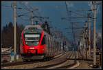 Ein unbekannter 4024 bei der Fahrt als S-Bahn bei Niklasdorf am 6.03.2018.