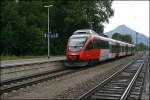 4024 070 fhrt am 27.06.07, als RB 5110 von Innsbruck nach Rosenheim, in den Bahnhof Brannenburg ein.