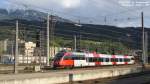4024-069, vor wenigen Minuten aus dem Unterland gekommen, wird am Hauptbahnhof zu Innsbruck rangiert. Im Hintergrunde der Patscherkofel. Zur Pfingstzeit 2008 kHds