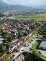 Regionalzug(4024 Tandem) nach Innsbruck,bei Radfeld.19.09.2009