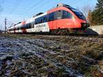 4024 107-7(Bahnstore-Hallein)als REX3019, kurz vor seinem nächsten Stopp in Timelkam; 170102