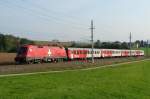 Die letzte Fahrt von 1116 075  EM Schweiz  war am 27.09.2009 mit einem REX nach Linz hier bei Kirchdorf an der Krems.