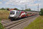 1116 249 als RJ535 bei Ternitz am 13.06.2014.