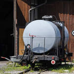 Ein Kesselwagen war Ende August 2019 am Bahnhof Mauterndorf zu entdecken.