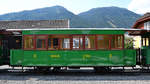 Wagen Cs 504 ist einer der vier in den Jahren von 2010 bis 2014 in der tschechischen Firma Olpas Moaravia gebauten Personenwagen. (Mauterndorf, August 2019)