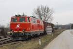 NLB 2143 070-7 am 24.Jänner 2015 beim Verschub in Mistelbach LB.