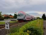 R8569 geschoben von DH 1500.1 am Abend des 9.Juli 2014 bei Pölfing Brunn