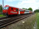 80 73 034-5 bildet bei R5973 in Richtung Linz/Hbf den Zugschluß; (Ausfahrt Ried i.I.) 180601