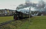 Auf dem Weg von Steyr nach Grünburg passiert 498.04 am 08.12.2018 die Ortschaft Neuzeug