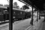 Steyr Lokalbahnhof anno 1970.
Ein Personenzug mit der 298.102 wartet auf die Abfahrt nach Garsten.
Könnte man fast meinen, allerdings wurde das Bild am 27.8.2023 aufgenommen nach der Ankunft des GK20 aus Grünburg.