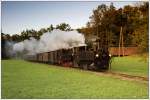 GEG 298.102 (BJ 1888) und und 298.52 mit dem letzten Personenzug von Steyr nach Grnburg am 6.9.2009 anlsslich der Feierlichkeiten 120 Jahre Steyrtalbahn kurz vor Sommerhubermhle. Leider fuhr der letzte Zug etwas zu spt. Die Sonne war schon hinter den Bergen verschwunden gewesen.