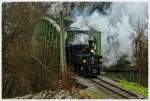 ÖBB 298.106 (ex Steyrtalbahn 6  Klaus  Bj 1914) fährt auf der Steyrtalbahn  von Steyr nach Grünburg.