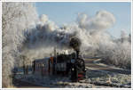 498.04 dampft mit einem Adventzug von Steyr nach Grünburg, durch das winterliche Steyrtal.