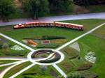 Schmalspurbahn im Donaupark bei der Rundfahrt um den Donauturm.