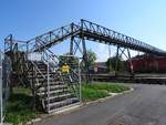 Bahnsteg im Bahnhof RIED, Baujahr 1906 wurde nun Seitens der  ÖBB  GESPERRT!  Somit ist nun auch ein interessanter Fotostandpunkt Geschichte; 180918