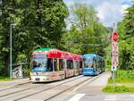 Graz. Am Nachmittag des 26.05.2023 treffen sich in St. Johann zwei Cityrunner der Linie 1.