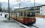 Innsbruck STB SL 6 (Mittelgebirgsbahn): Der GT8 87 hlt abfahrtbereit am 23.