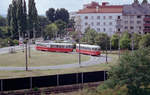 Wien Wiener Linien SL 21 (c4 1301 + E1 47xx) II, Leopoldstadt, Wehlistraße / Endstation Stadlauer Brücke am 25.