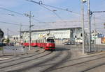 Wien Wiener Linien SL 25 (E1 4827 + c4 1320) XXII, Donaustadt, Prandaugasse / U-Bahnhof Kagran am 18.