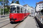 Wien Wiener Linien SL 49 (c4 1360 (Bombardier-Rotax 1976) + E1) XIV, Penzing, Breitensee, Hütteldorfer Straße / Drechslergasse (Hst.