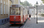 Wien Wiener Linien SL 38 (c5 1401 + E2 4001) XIX, Döbling, Grinzing (Endhaltestelle) am 5.