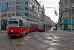 Wien Wiener Linien SL 49 (E1 4552 / B1 708) Neubaugürtel / Märzstraße am 16.