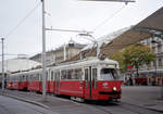 Wien Wiener Linien SL 18 (E1 4740 + c3 1124) Neubaugürtel / Urban-Loritz-Platz (Endstation Burggasse / Stadthalle (Ausstieg)) am 20.