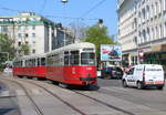 Wien Wiener Linien SL 49 (c4 1360 + E1 4540) XV, Rudolfsheim-Fünfhaus, Hütteldorfer Straße / Johnstraße / Schanzstraße am 19.
