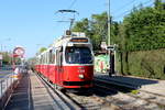 Wien Wiener Linien SL 6 (E2 4308) XI, Simmering, Kaiserebersdorf, Etrichstraße (Hst.