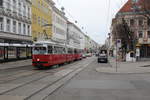 Wien Wiener Linien SL 49 (E1 4554 + c4 1351 (beide: Bombardier-Rotax, vorm.