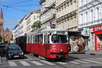 Wien Wiener Linien SL 49 (E1 4542 + c4 1363) XV, Rudolfsheim-Fünfhaus, Märzstraße / Schweglerstraße am 10.