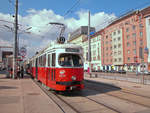 Wien Wiener Linien SL O (E1 4523 (Lohnerwerke in Wien-Floridsdorf 1973)) Südbahnhof am 21.