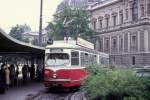 Wien Wiener Stadtwerke-Verkehrsbetriebe (WVB) SL 41 (E 4617 (SGP 1962, ex 4457)) I, Innere Stadt, Schottentor (in der oberen Schleife) am 18.