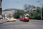 Wien Wiener Stadtwerke-Verkehrsbetriebe (WVB) SL 46 (E 4445 (Lohnerwerke 1964)) I, Innere Stadt, Schmerlingplatz am 2.