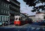 Wien Wiener Stadtwerke-Verkehrsbetriebe (WVB) SL H2 (L(4) 568 (SGP 1961)) IX, Alsergrund, Lazarettgasse / Hernalser Gürtel / Währinger Gürtel im Juli 1977.